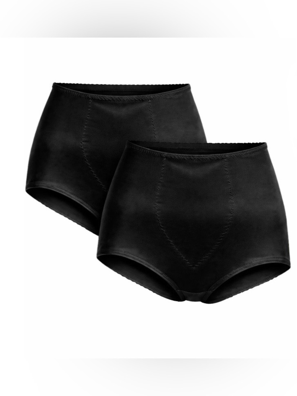 Cupid Light Control Shapewear Panty Brief with Tummy Panel, 2-Pack Women Size L